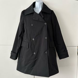 Pendleton Black Peacoat Jacket with Wool Blend Removable Lining Size 6